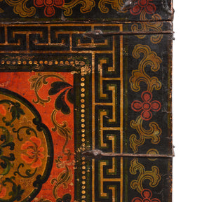 Painted Tibetan Storage Chest - 17th Century