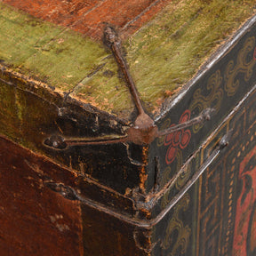 Painted Tibetan Storage Chest - 17th Century