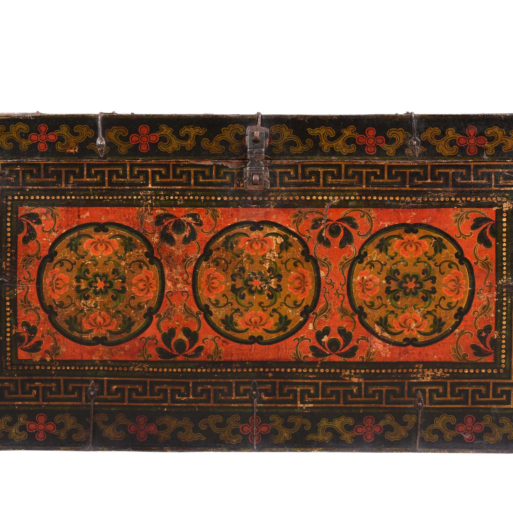 Painted Tibetan Storage Chest - 17th Century