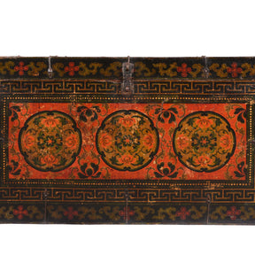 Painted Tibetan Storage Chest - 17th Century