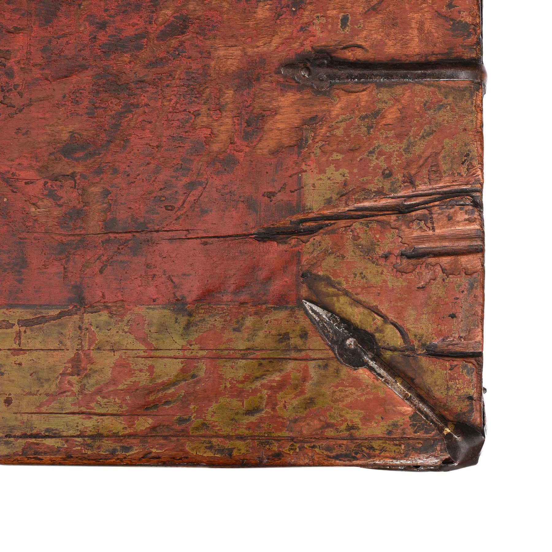 Painted Tibetan 'Double Dragon' Storage Chest - 17th Century