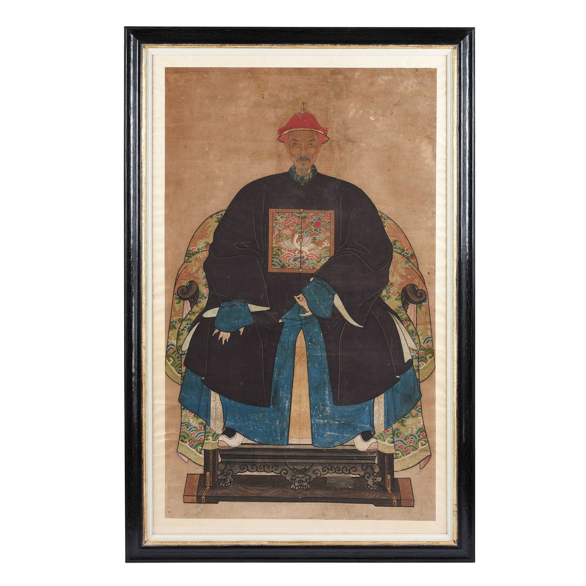 Ancestor Painting - Watercolour on Paper - 19thC