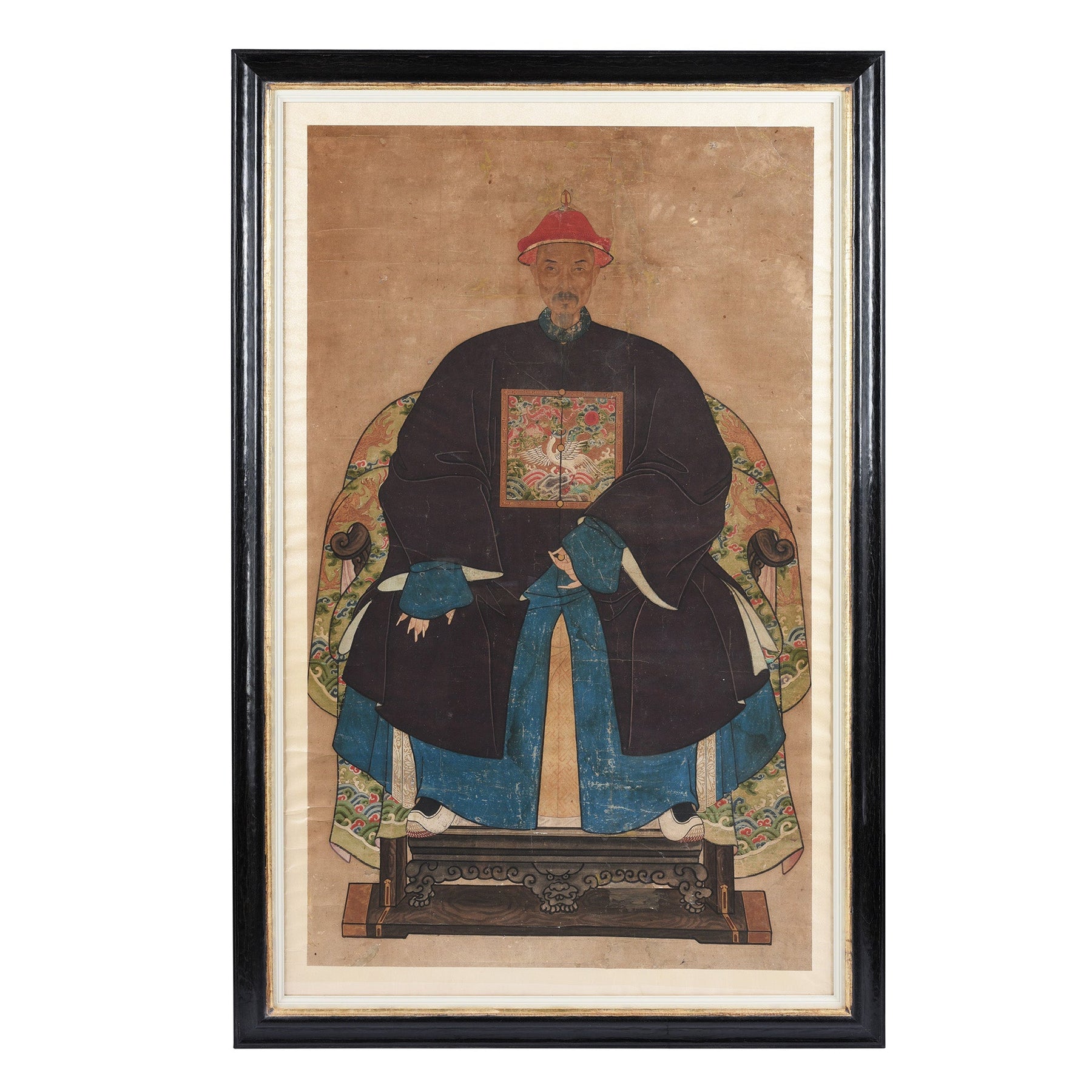 Ancestor Painting - Watercolour on Paper - 19thC