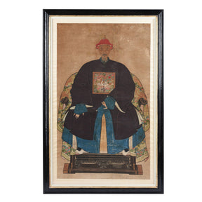 Ancestor Painting - Watercolour on Paper - 19thC