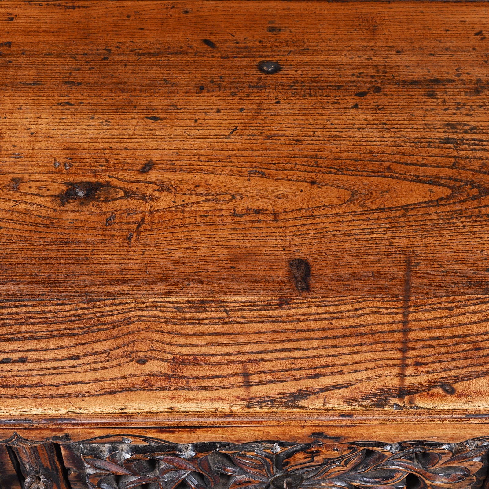 Carved Coffer Table From Shanxi - 19th Century