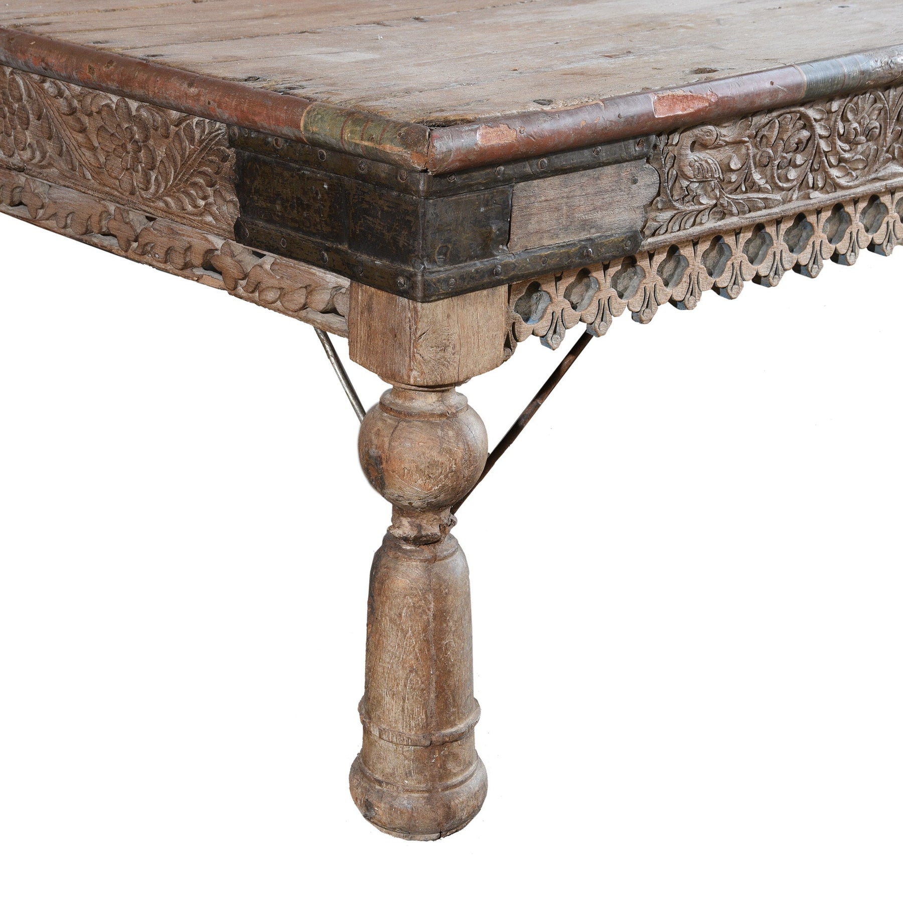 Teak Takhat From Gujarat - 19thC