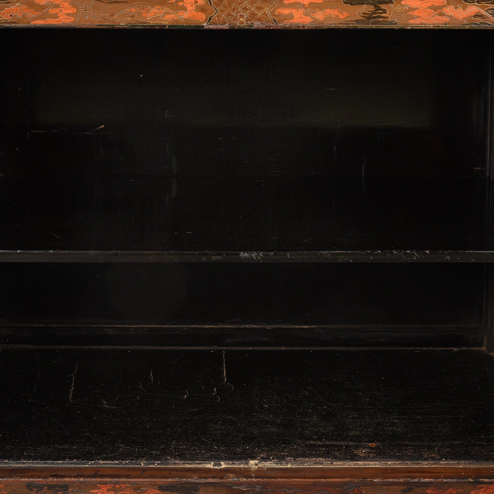 Painted Japanese Style Side Cabinet - Ca 1930