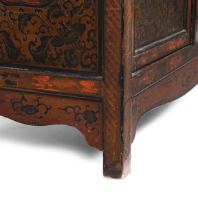 Painted Japanese Style Side Cabinet - Ca 1930