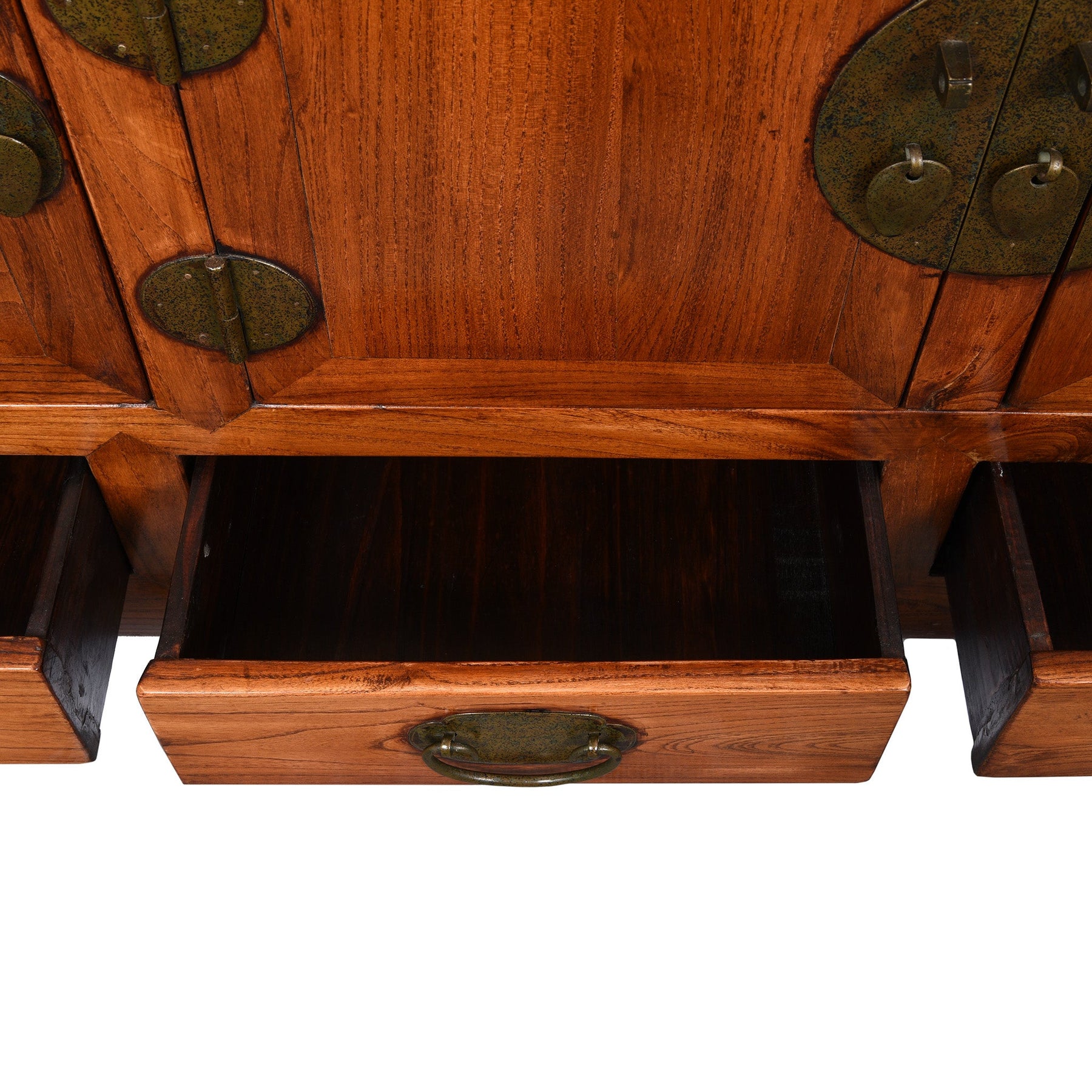 Reproduction Elm "Kang" Chinese Low Cabinet - Late 20thC