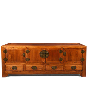 Reproduction Elm "Kang" Chinese Low Cabinet - Late 20thC