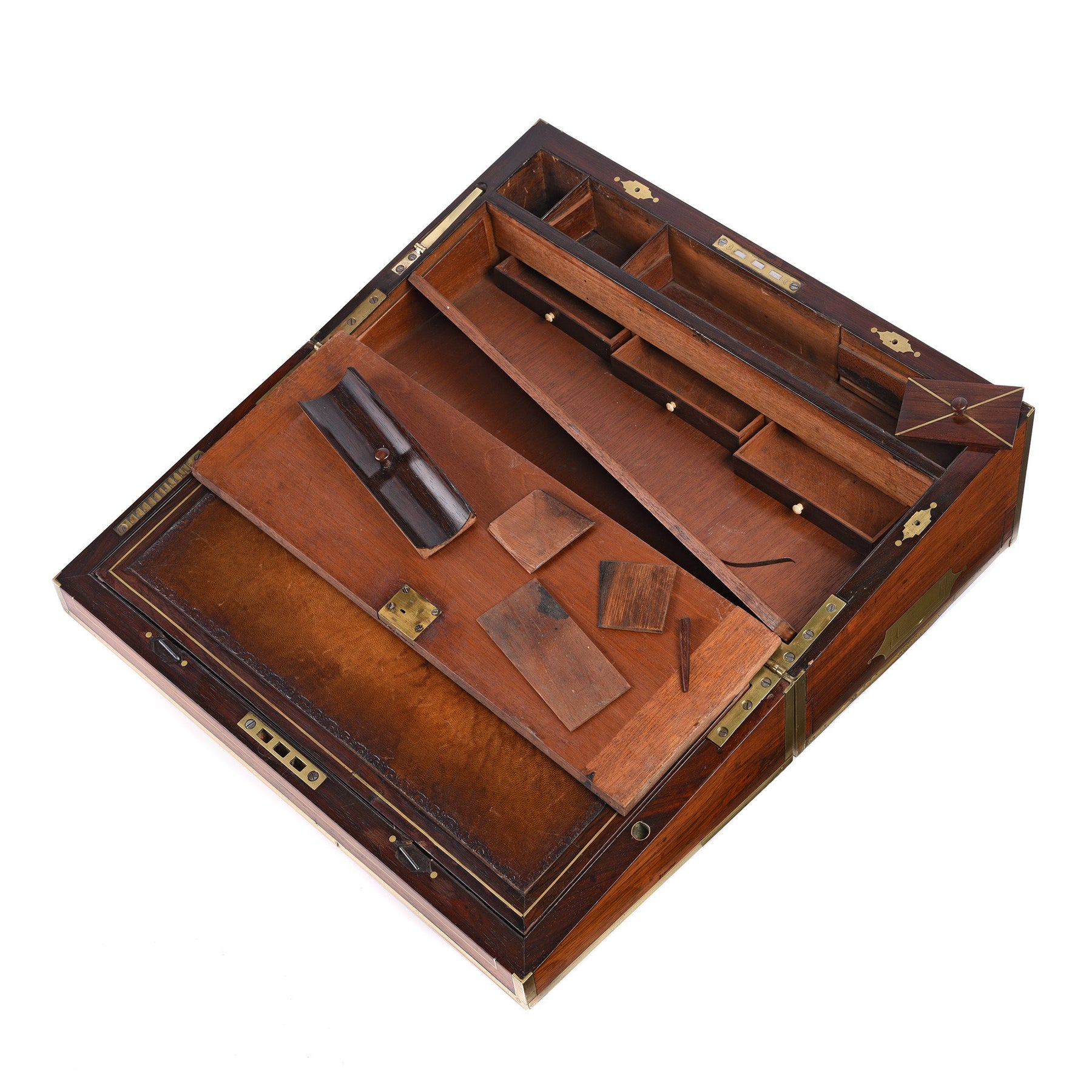 Anglo Indian Rosewood Writing Slope - 19thC