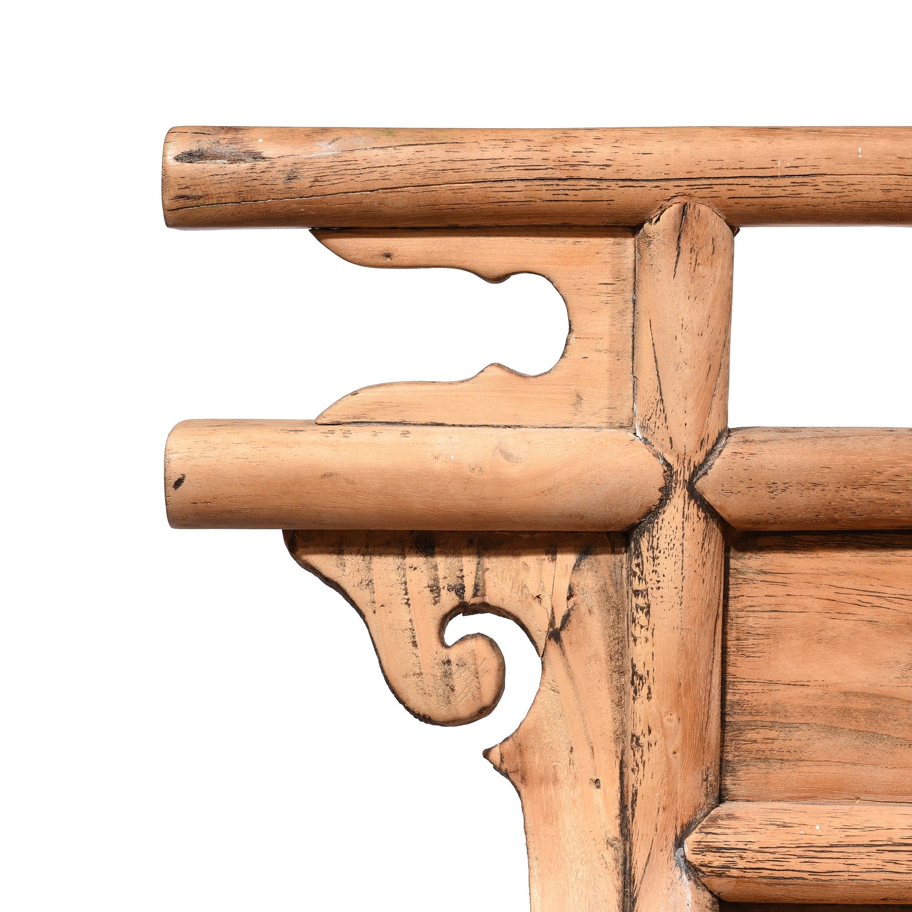 Chinese Elm & Poplar Opera Bench - Late 19thC