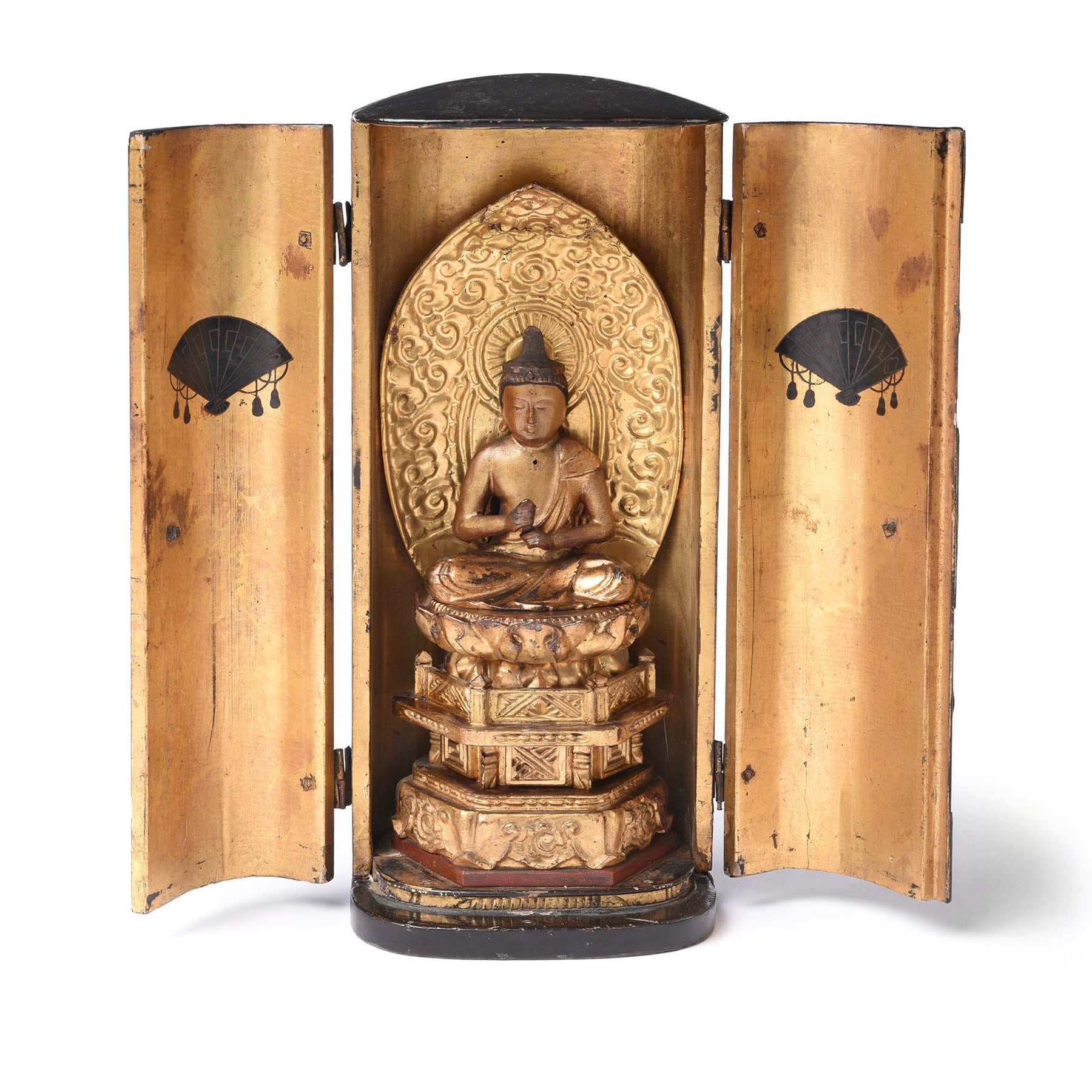 Japanese Lacquer Zushi Buddha Shrine - Meiji Period