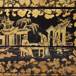 Chinese Export Lacquer Sewing Box - Qing Dynasty Early 19thC