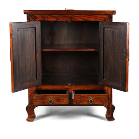 Walnut Chinese Cabinet From Gansu - 19thC