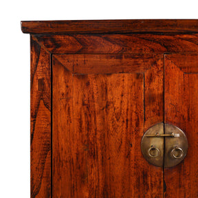 Walnut Chinese Cabinet From Gansu - 19thC