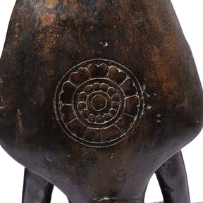 Bronze Naga Buddha From Khmer, Cambodia - 19thC