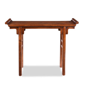 Red Elm Altar Table From Shanxi - 19thC