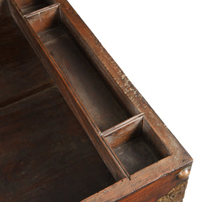 Dutch Colonial Jackfruit Wood & Brass Chest on Stand -18thC