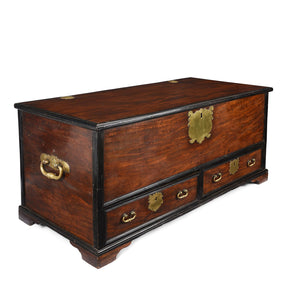 Dutch Colonial Satin Wood Chest From Ceylon -18thC