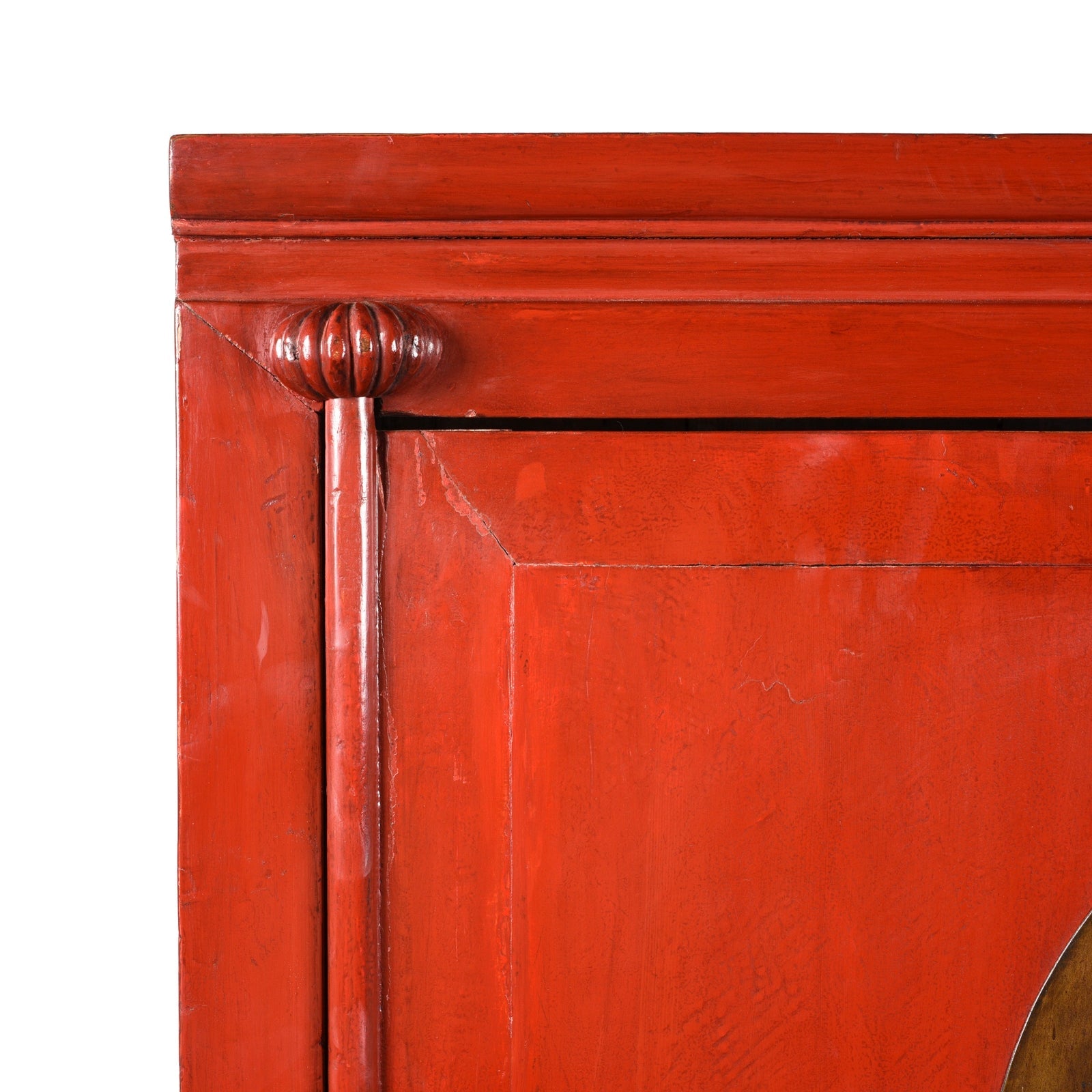 Red Lacquer Ningbo Wedding Cabinet - Ca 1900