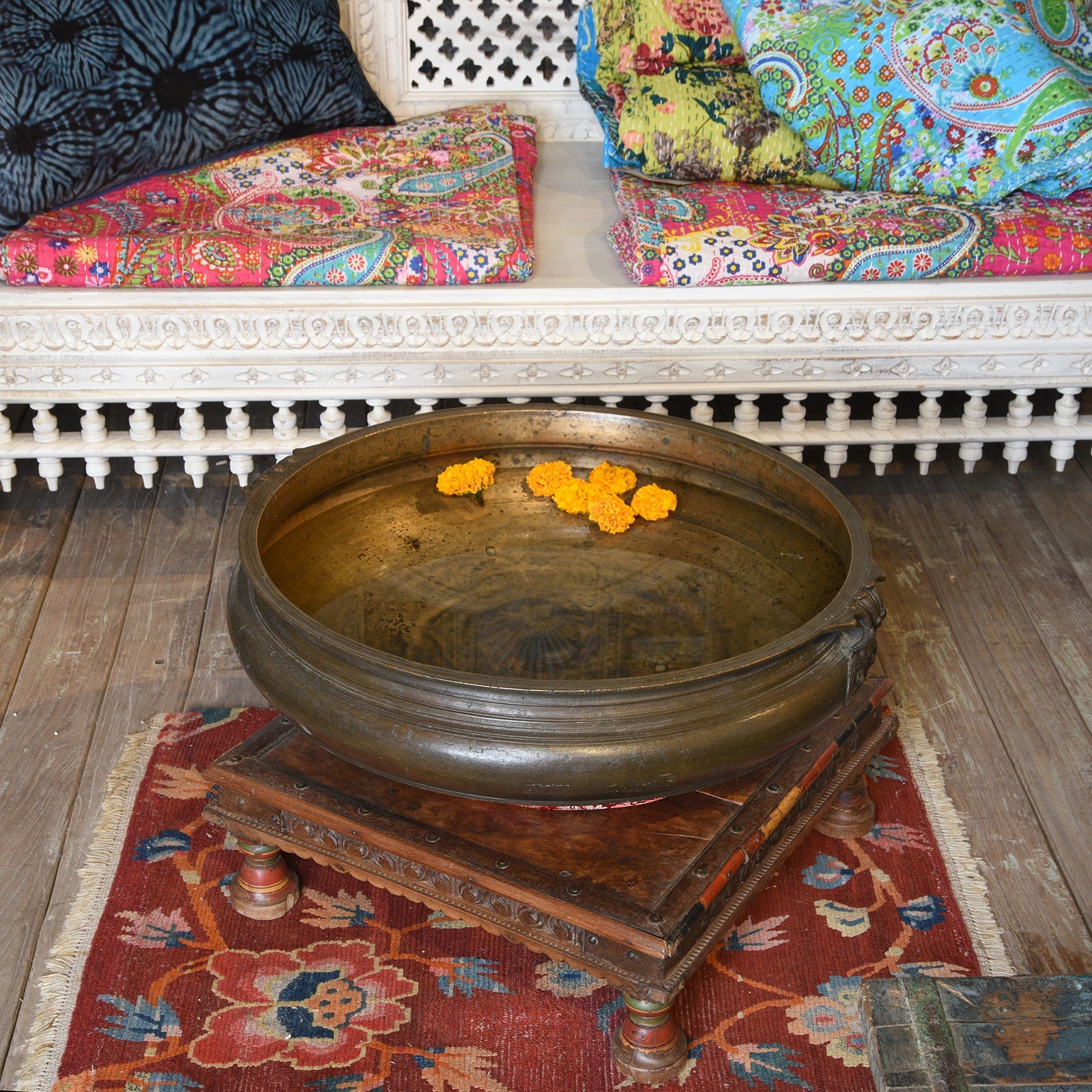 Rust Red Tibetan Saddle Rug - 19th Century