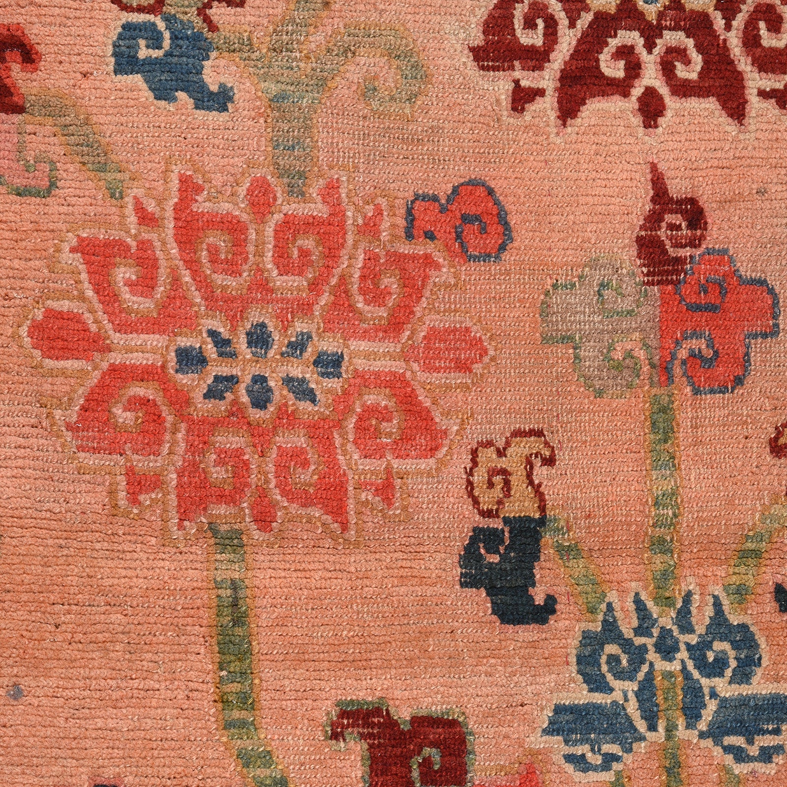 Tibetan Wool Rug - 19th Century
