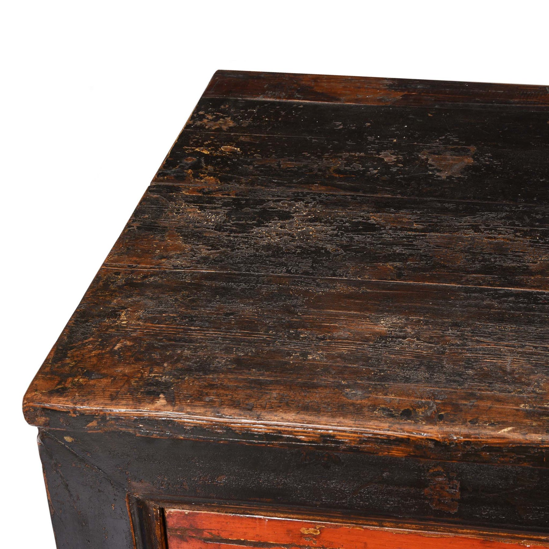 Mongolian Sideboard with Original Painting 19thC