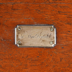 Brass Bound Teak Military Chest (Etched MacDonald) - 19th Century