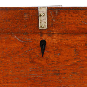 Brass Bound Teak Military Chest (Etched MacDonald) - 19th Century