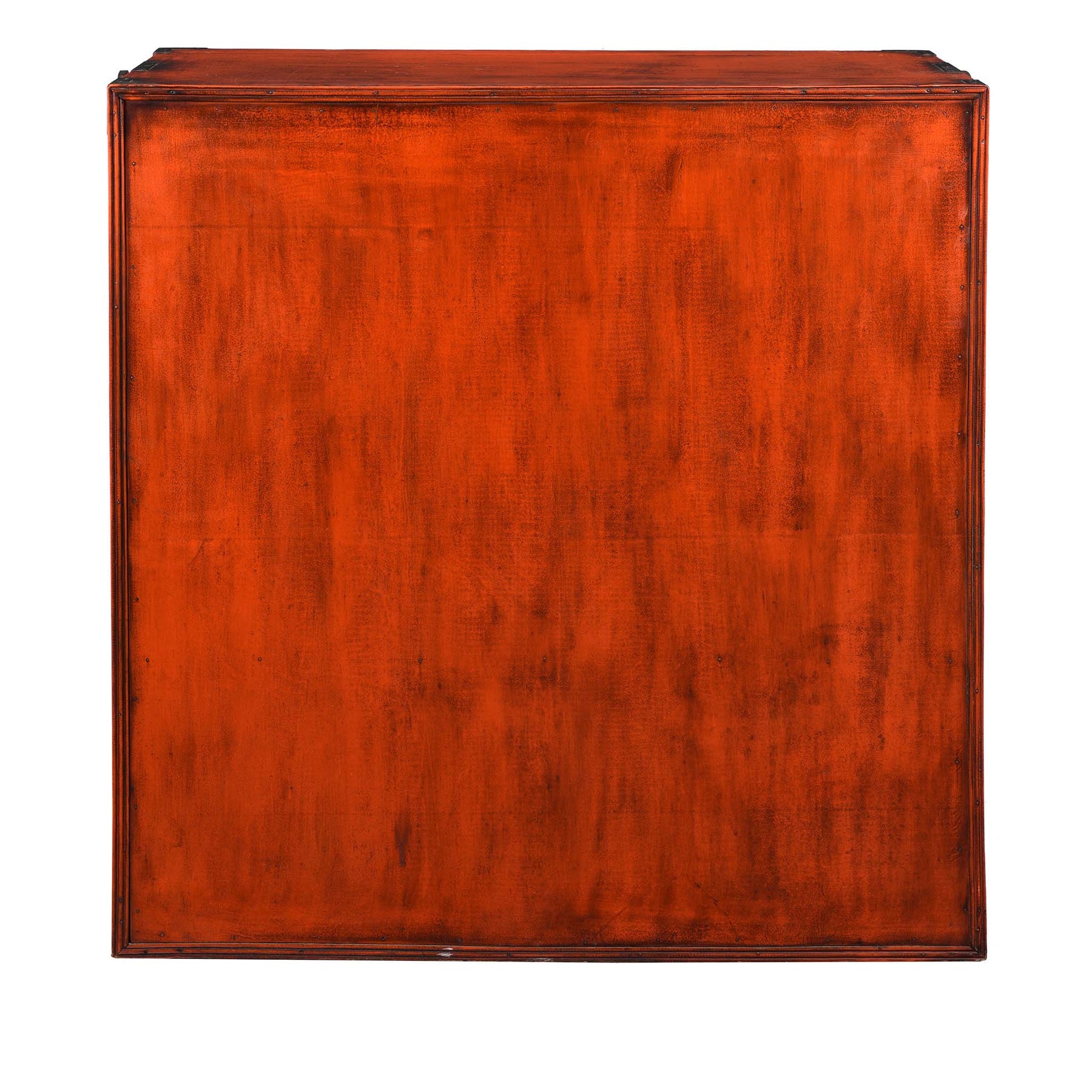 Orange Painted Japanese Choba Dansu - Taishō Period