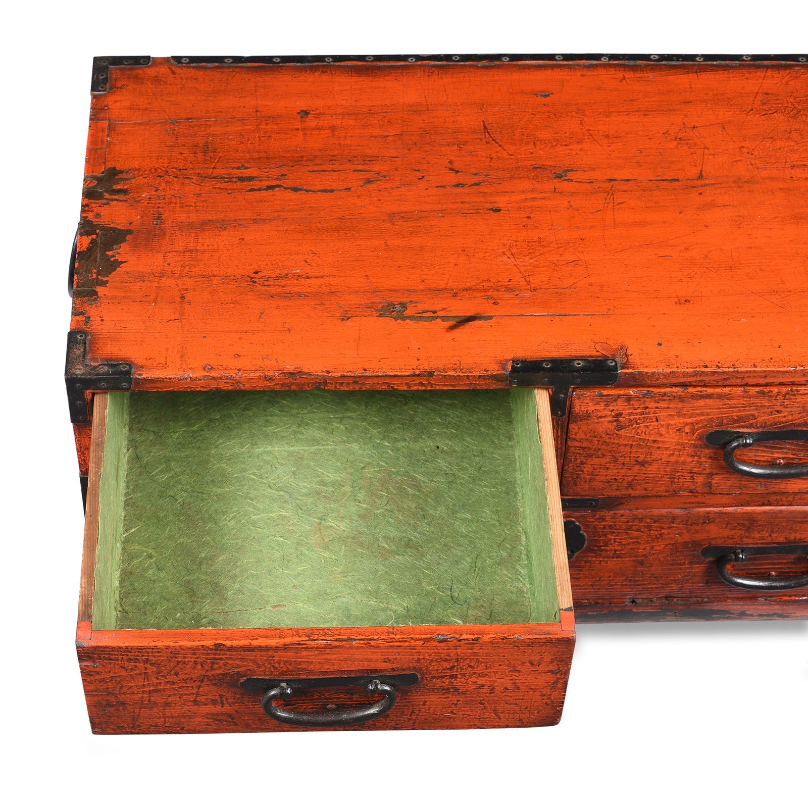 3 Drawer Negoro Tansu Chest From Japan - Meiji Period