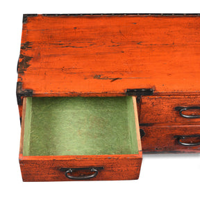 3 Drawer Negoro Tansu Chest From Japan - Meiji Period