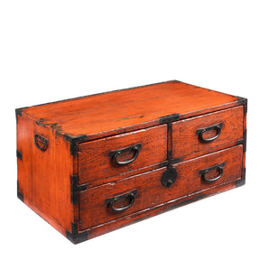 3 Drawer Negoro Tansu Chest From Japan - Meiji Period