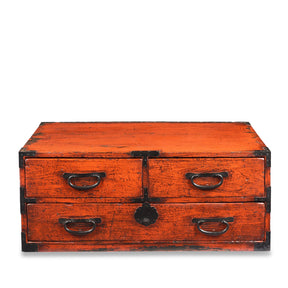 3 Drawer Negoro Tansu Chest From Japan - Meiji Period