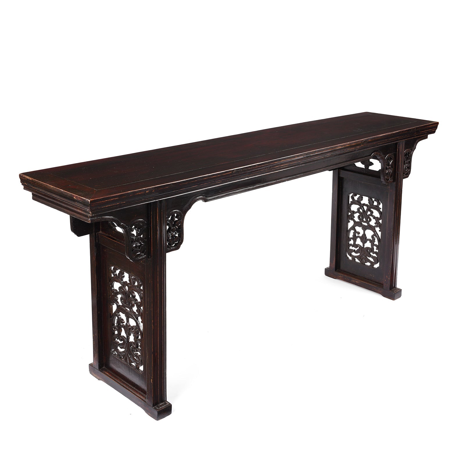 Burgundy Lacquered Chinese Altar Table - Ca 1900