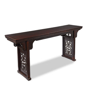 Burgundy Lacquered Chinese Altar Table - Ca 1900