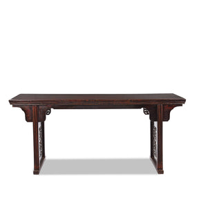 Burgundy Lacquered Chinese Altar Table - Ca 1900