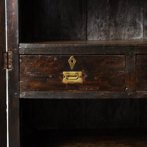 Anglo Indian Linen Cabinet Made from Teak - 19thC