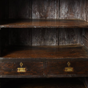 Anglo Indian Linen Cabinet Made from Teak - 19thC