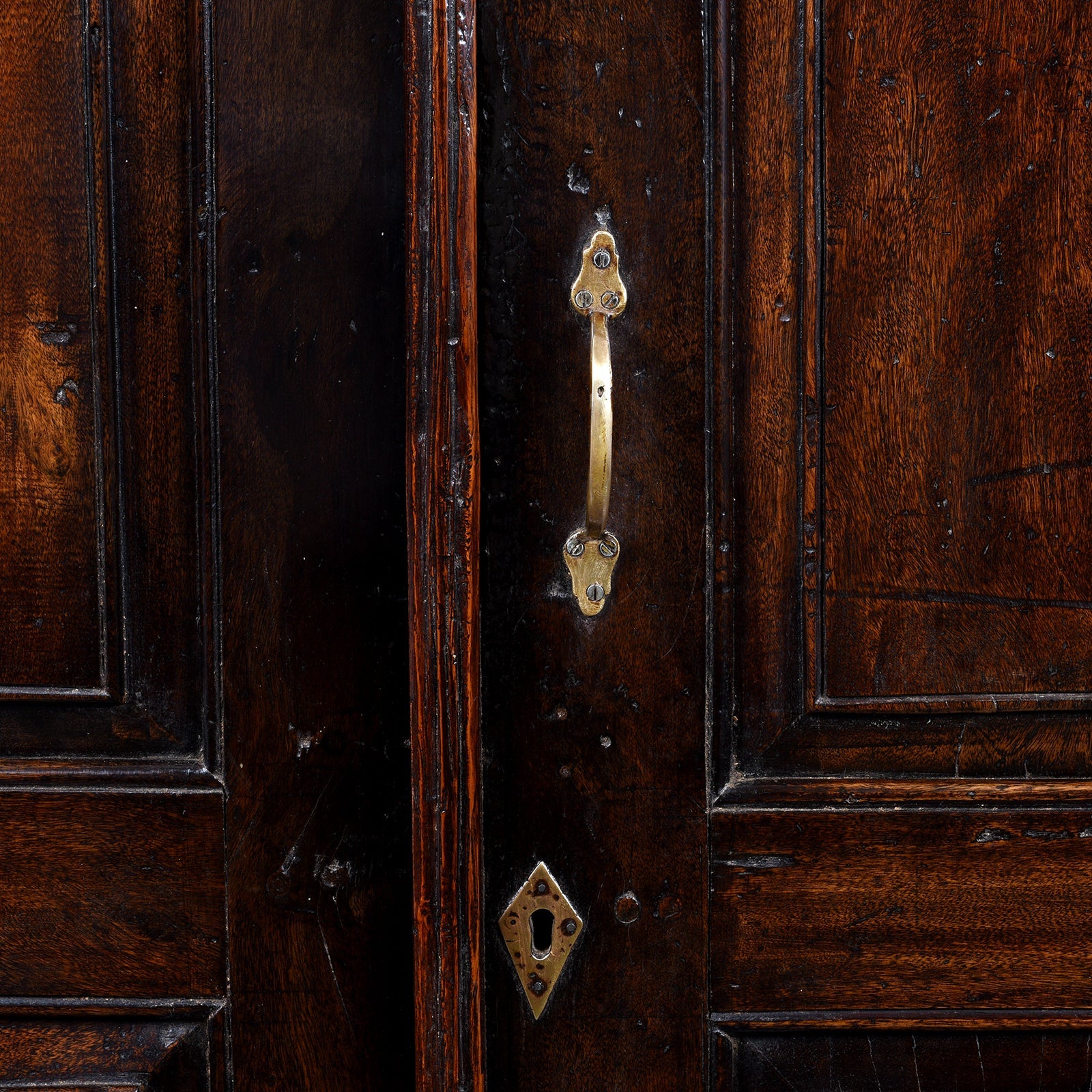 Anglo Indian Linen Cabinet Made from Teak - 19thC