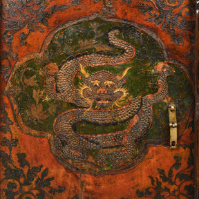 Painted Tibetan Altar Cabinet - 18thC