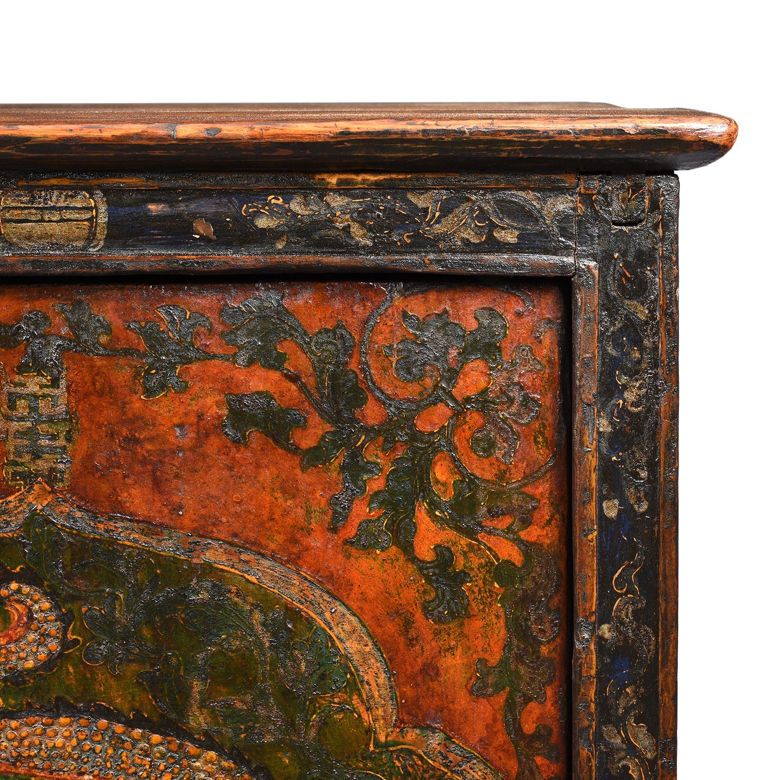 Painted Tibetan Altar Cabinet - 18thC