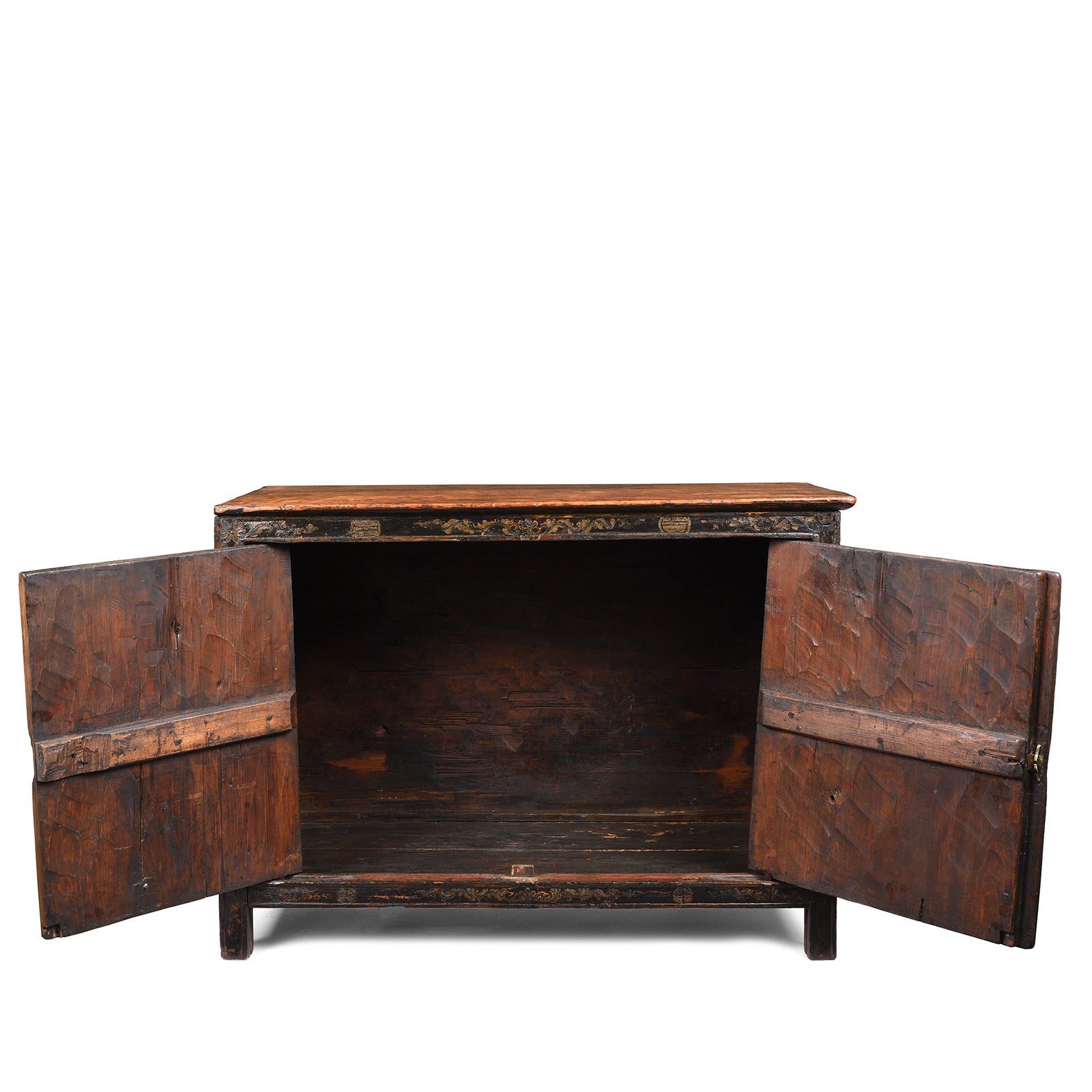 Painted Tibetan Altar Cabinet - 18thC