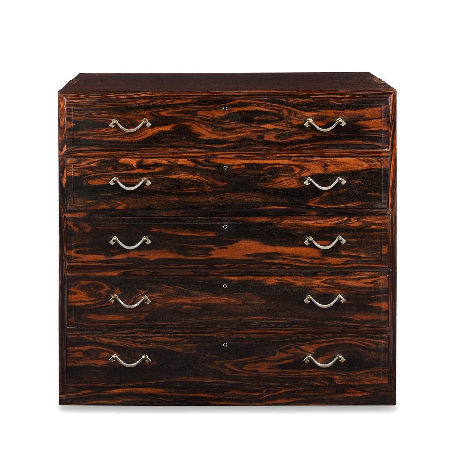 Japanese Kimono Dansu, Persimmon Wood - Shōwa Era