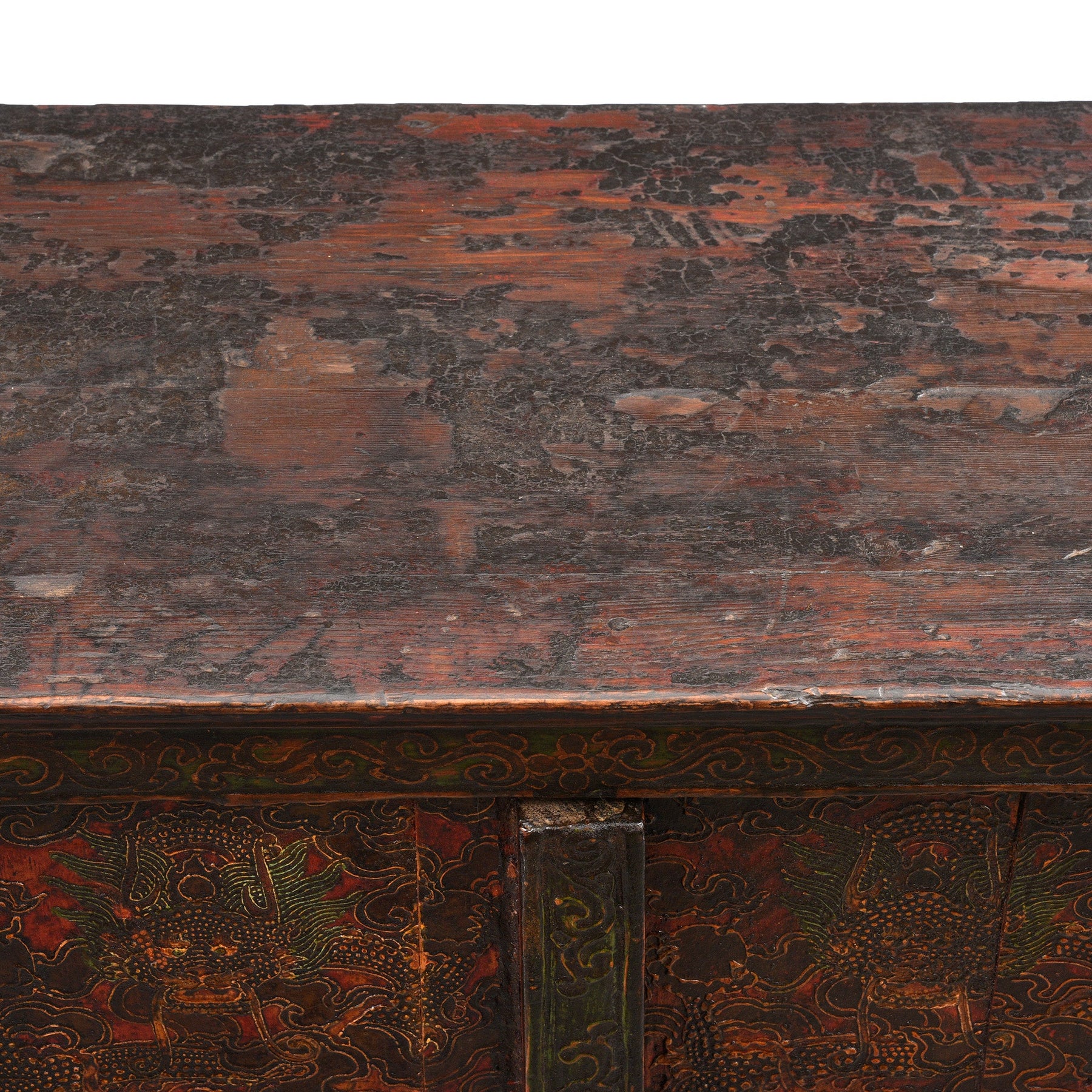 Painted Tibetan Altar Cabinet - Early 19th Century