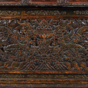 Carved Tibetan Prayer Table from Central Tibet - 18thC