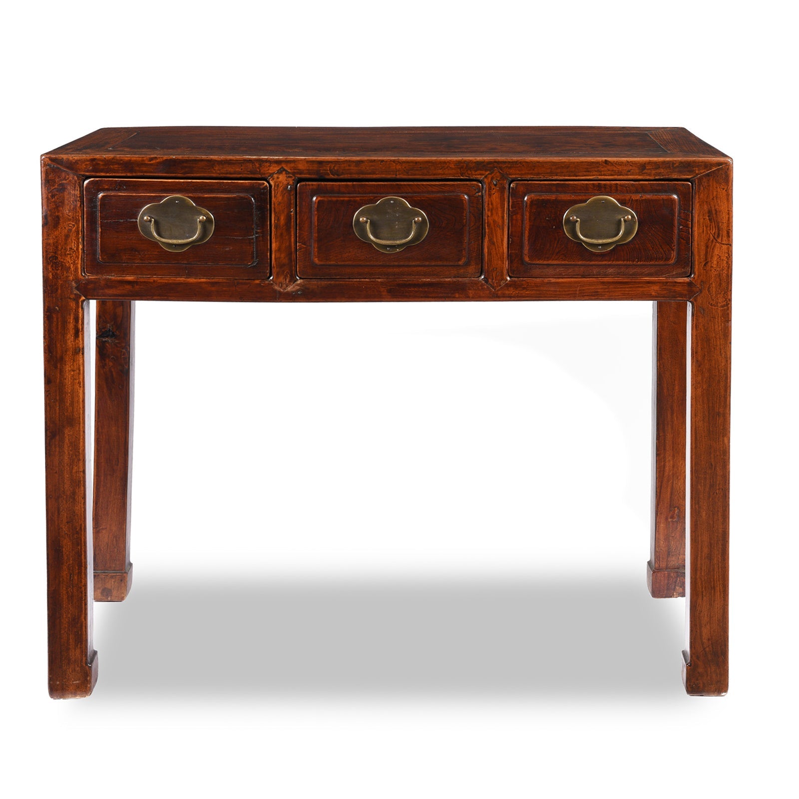 Red Elm Console Table From Shanxi - Late 19thC