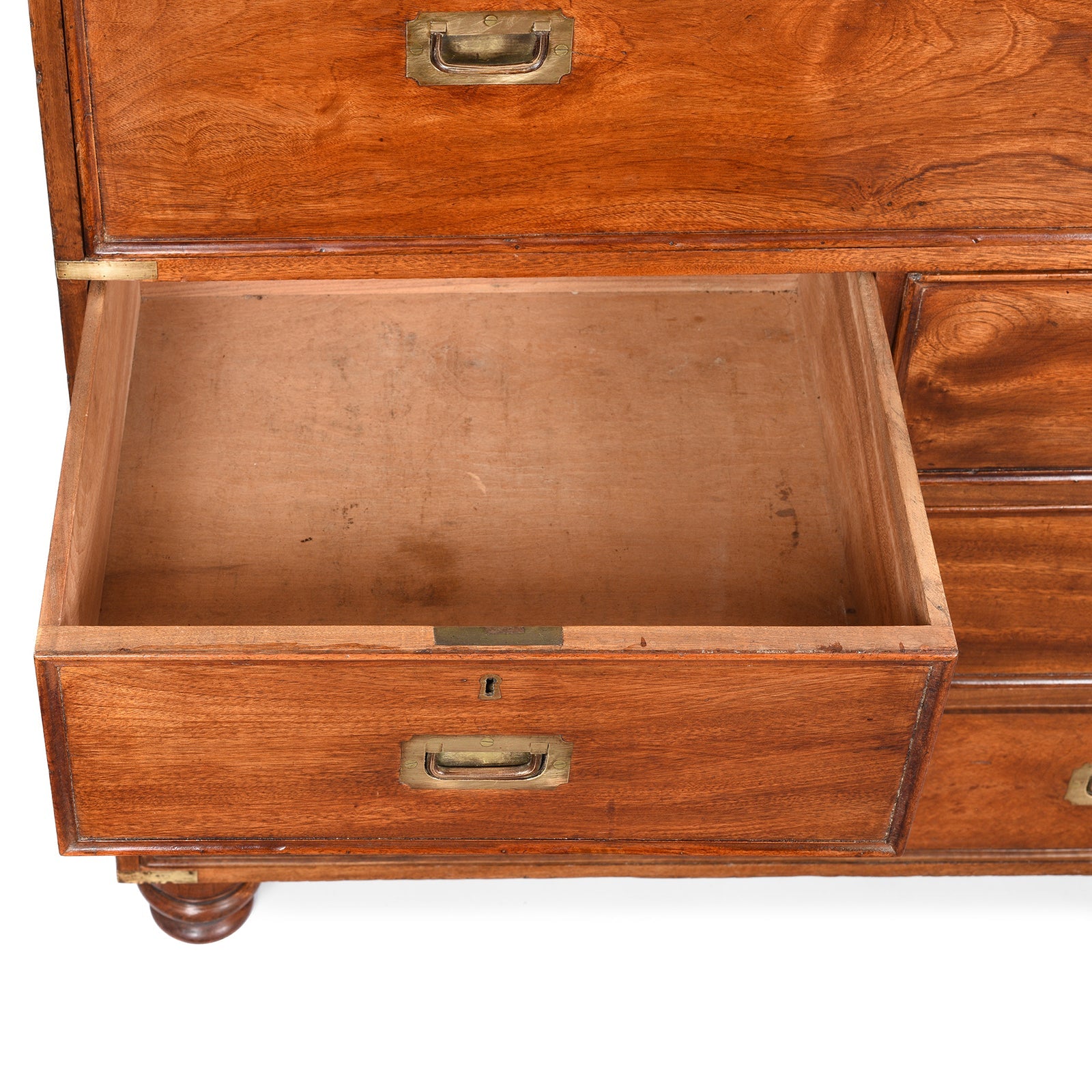 Chinese Export Secretaire Campaign Chest - Late 19thC