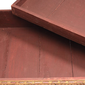Gilt Wooden Burmese Manuscript Box - Mid 20th Century